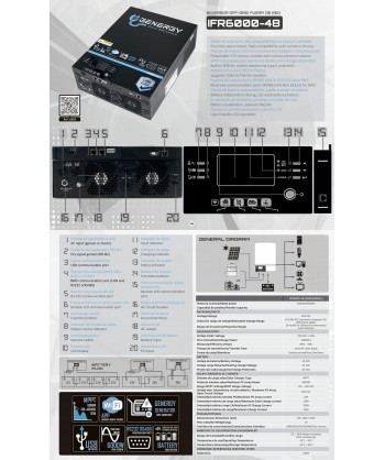 Inversor solar Genergy IFR6000  48 V