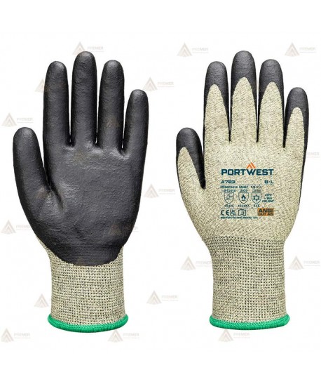 Guantes con protección a altas temperaturas (250º) y nivel anticorte D