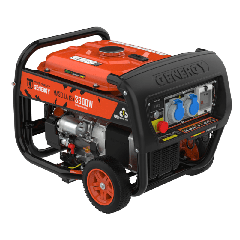 Generador eléctrico profesional MASELLA a gasolina 4T (3.300W)