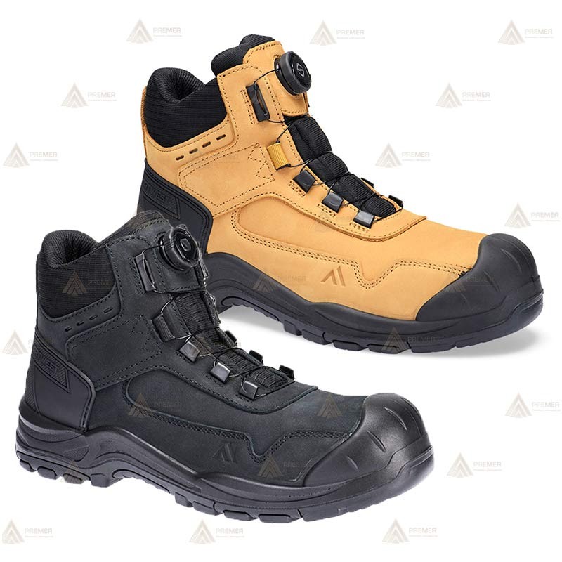 Bota media caña Steel Nubuck con cierre por cable S3 HRO SR FO SC color negro