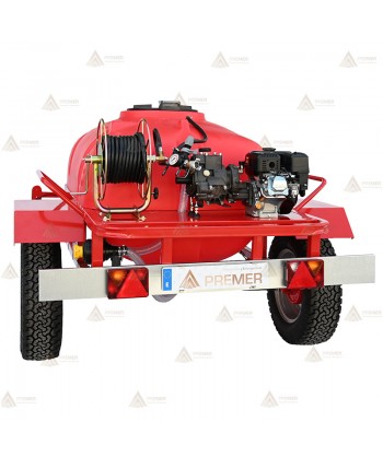 Remolque contra incendios con motobomba 132 L/min y 20 Bar.