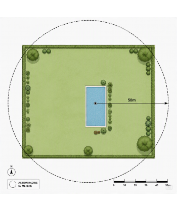 Kit económico contraincendios portátil para piscina