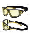 Gafas de seguridad Anthracite Wraparound Plus ocular color ambar
