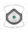 Mascarilla dolomita con válvula tipo FFP3 NR D