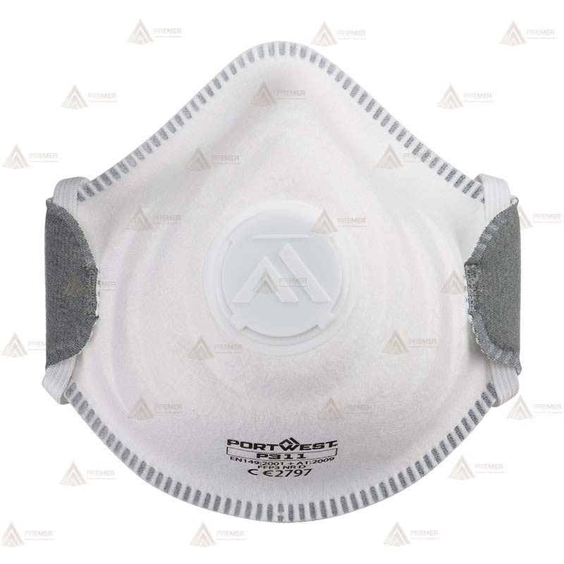 Mascarilla dolomita con válvula tipo FFP3 NR D