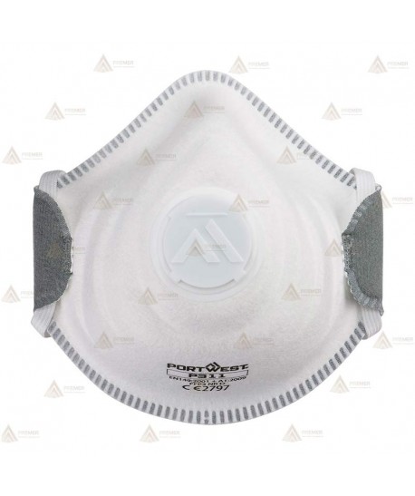 Mascarilla dolomita con válvula tipo FFP3 NR D