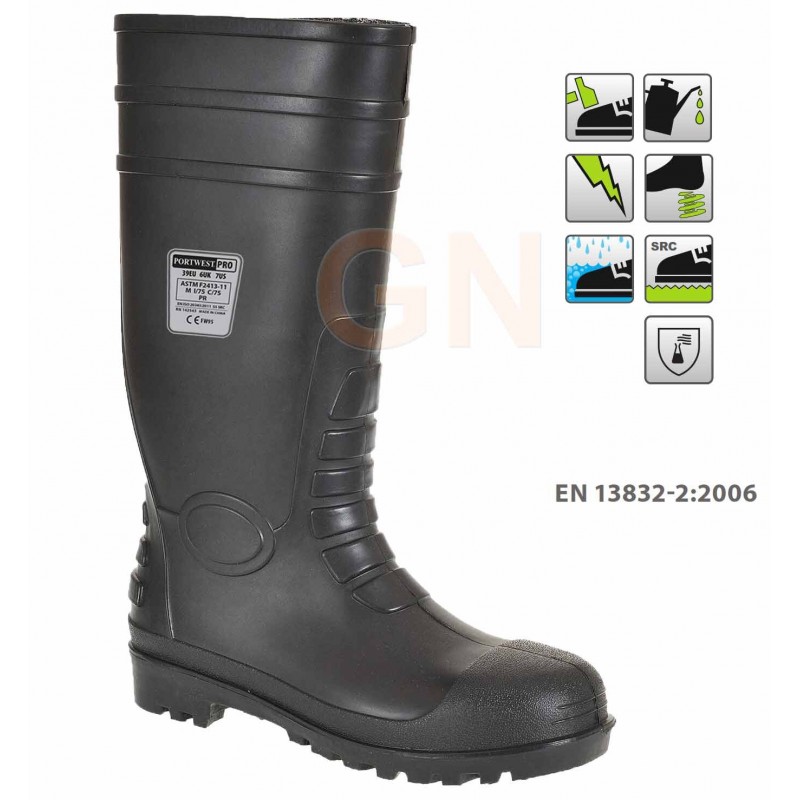 Bota de agua con puntera de seguridad