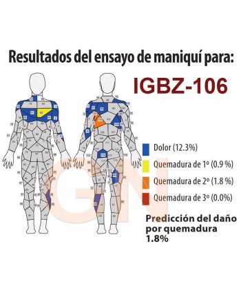 Buzo de grueso ignífugo con cintas reflectantes
