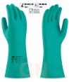 Guantes de nitrilo color verde para productos químicos