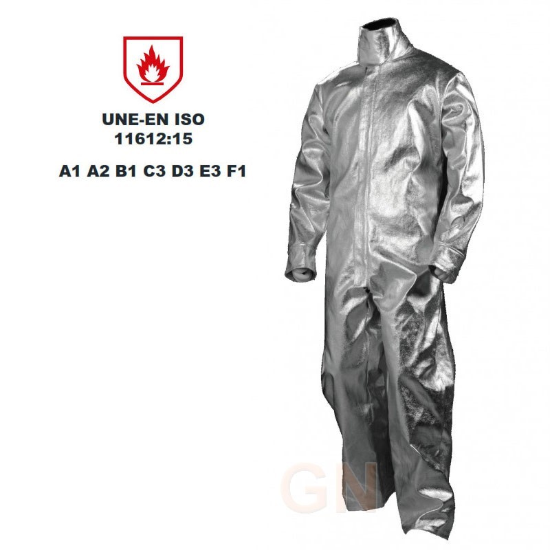 Buzo aluminizado y kevlar muy ligero de una capa 250ºC