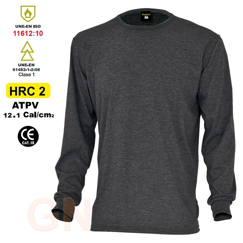Camiseta ignífuga y anti arco Clase 1
