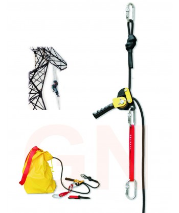 Kit descensor para evacuación y rescate