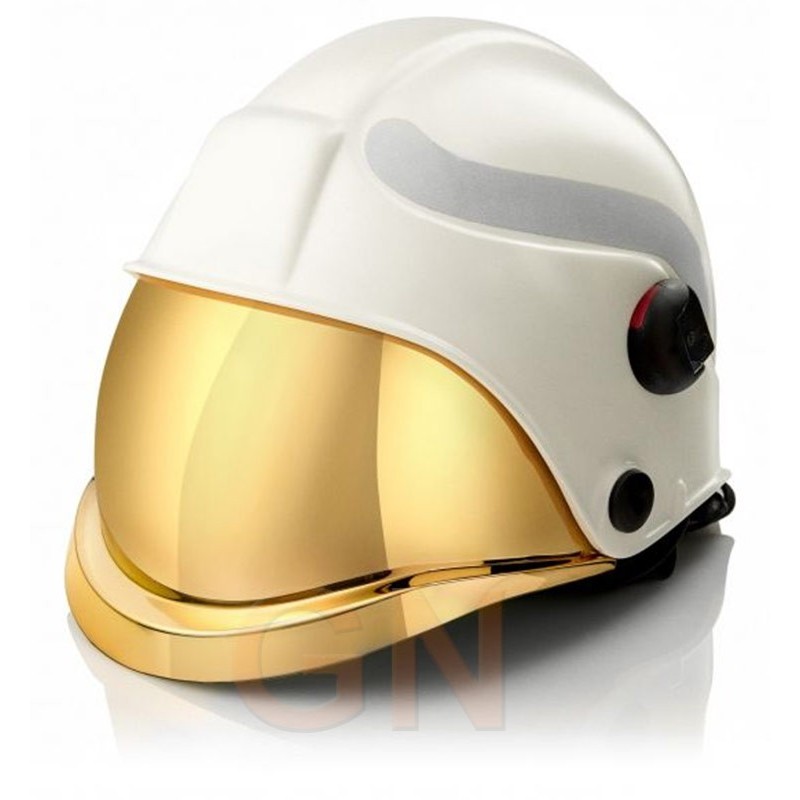 Visor dorado para casco de bombero profesional