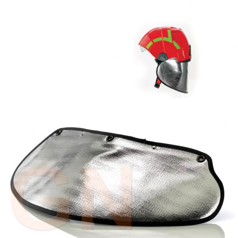 Cubrenucas aluminizado para casco de forestales y rescate