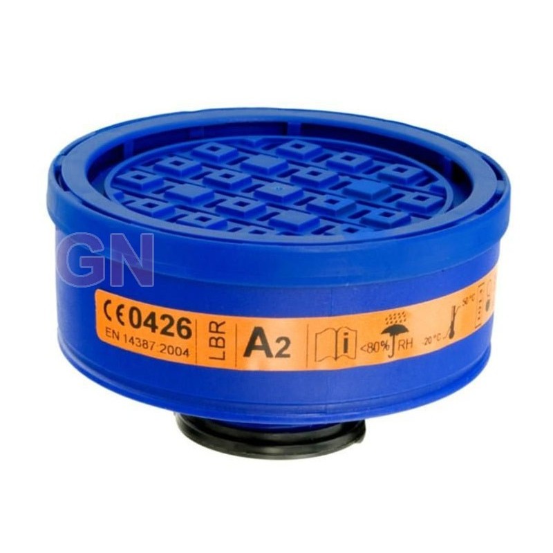 Filtro A2, EN 148-1 para vapores orgánicos