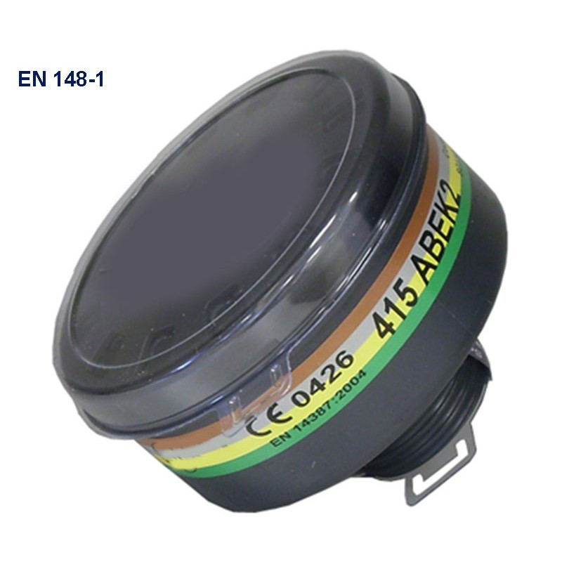 Filtro respiratorio tipo ABEK2 de rosca unificada EN 148-1