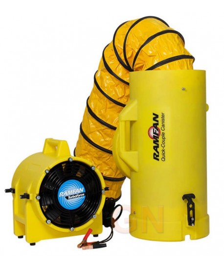Ramfan UB20-12V ventilador-extractor de aire, potente, compacto y ligero alimentado por baterías