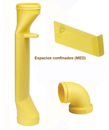 Kit Ramfan con extractor de 20 cm ³ más maleta con tubo helicoidal mas dispositivo espacios angostos
