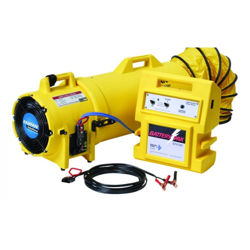 Extractor UB20-12 con bateria y maleta con tubo helicoidal