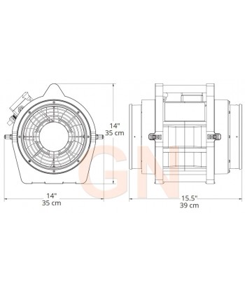 Ramfan UB20 Ventilador-extractor de aire certificado ATEX