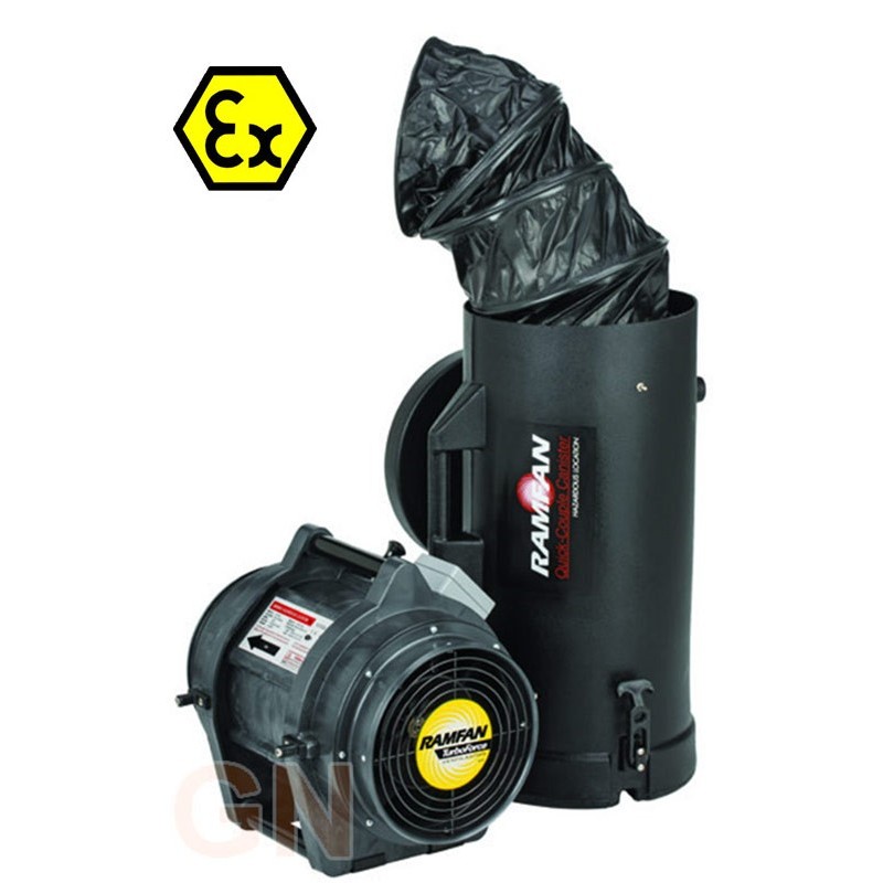 Extractor UB20 ATEX con maleta de tubo helicoidal