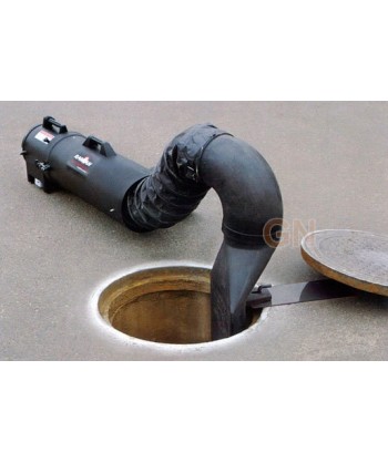 Extractor UB20 ATEX con maleta de tubo helicoidal y dispositivos MED