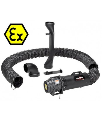 Extractor UB20 ATEX con maleta de tubo helicoidal y dispositivos MED