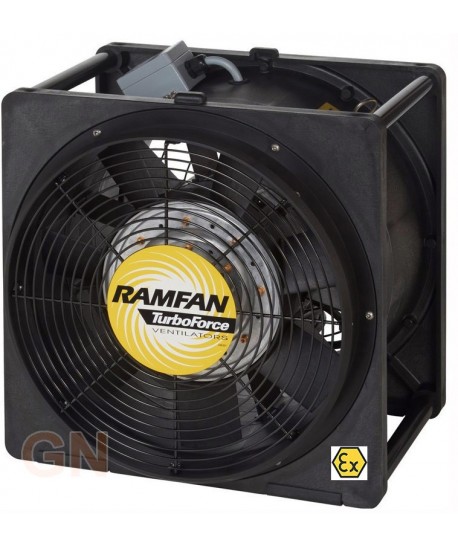 Extractor/ventilador ATEX de gran potencia con una potencia de hasta 7.580 m³