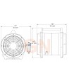 Ventilador-extractor de aire Ramfan neumático y certificado ATEX