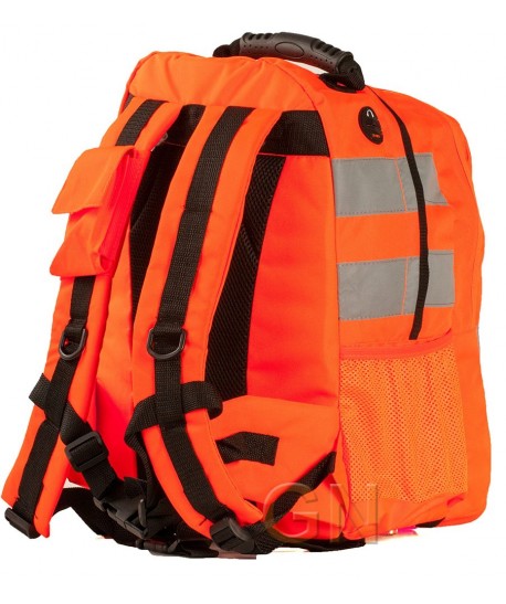 Mochila porta equipaciones en alta visibilidad para (25 Litros)