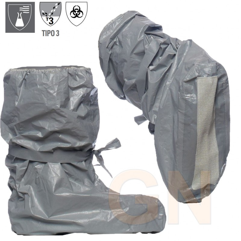 Cubrezapatos tychem poba antideslizante gris