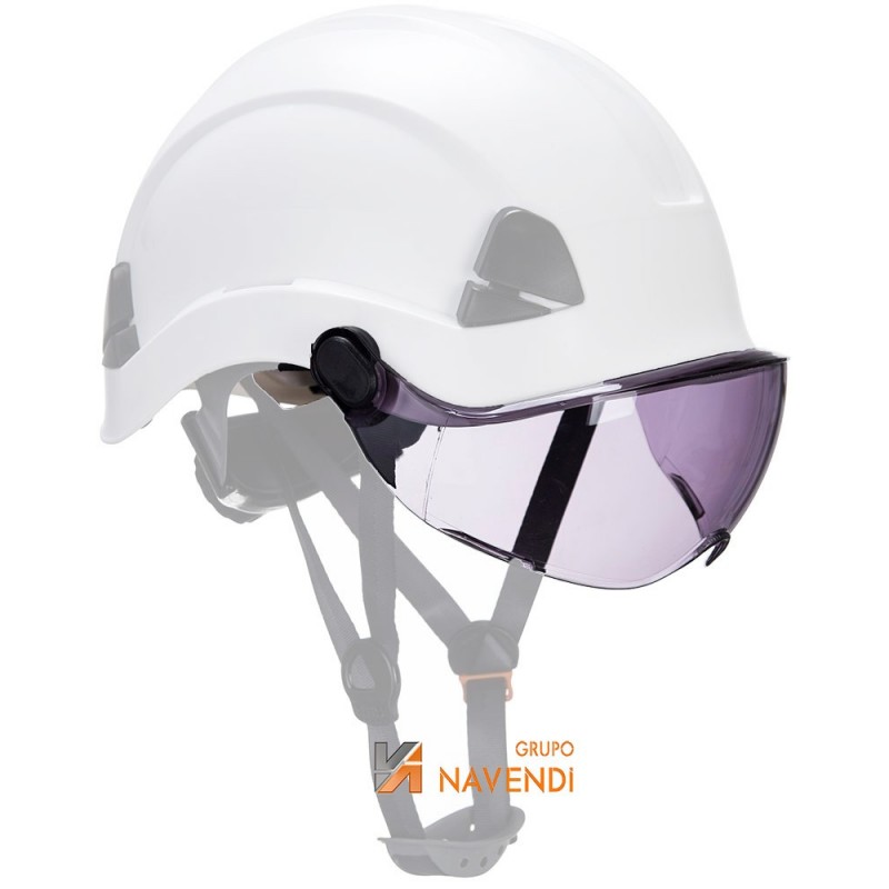 Visor panorámico para casco incoloro y ahumado