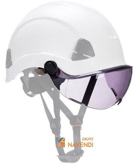 Visor panorámico para casco incoloro y ahumado