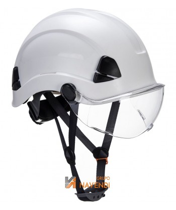 Visor panorámico para casco incoloro y ahumado