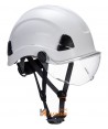 Visor panorámico para casco incoloro y ahumado