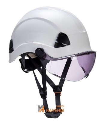 Visor panorámico para casco incoloro y ahumado