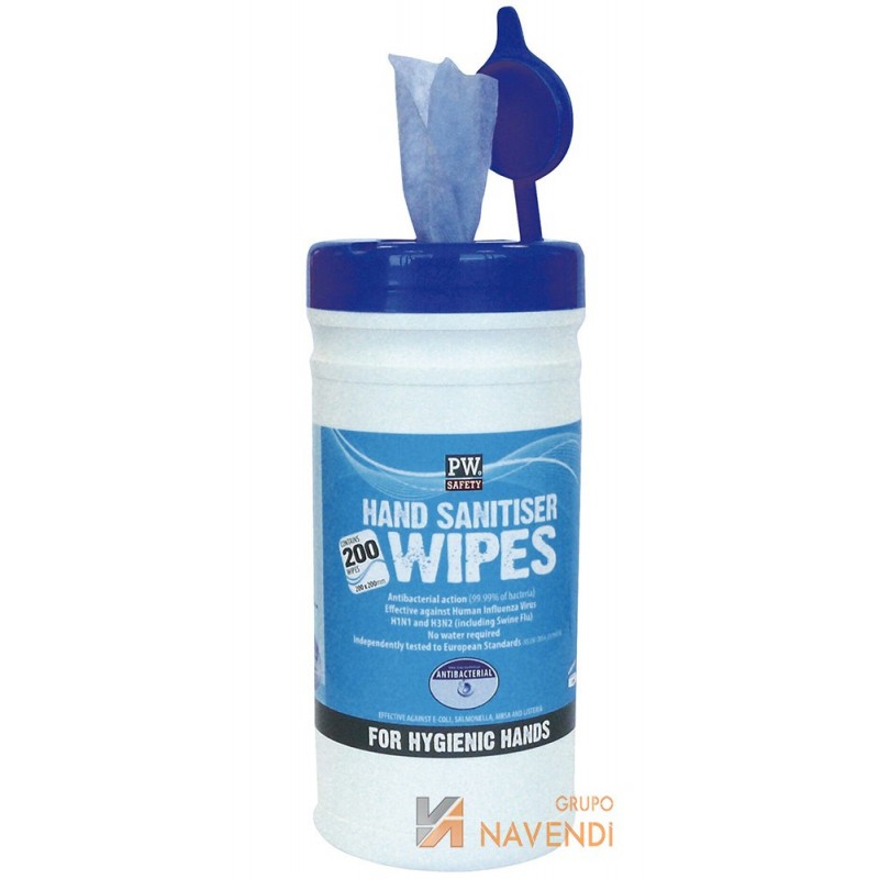 Toallitas sanitarias bactericidas y viricidas para manos COVID-19