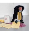 Hojas finas para absorción de derrames químicos