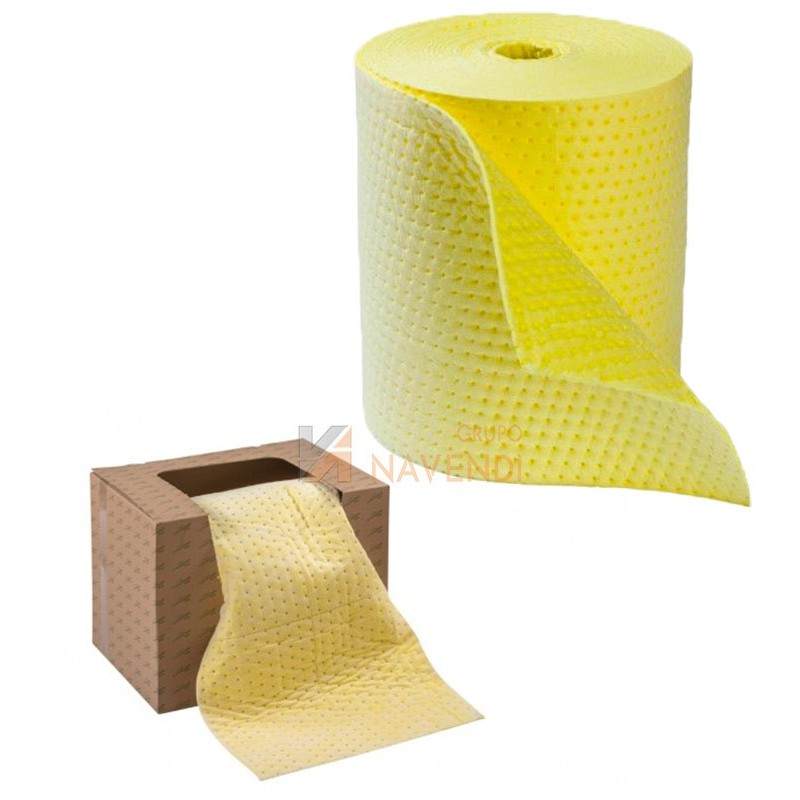 Rollo de hojas gruesas para absorción de derrames químicos