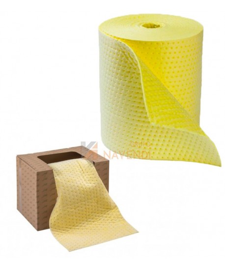 Rollo de hojas gruesas para absorción de derrames químicos