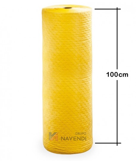 Rollo ancho de hojas gruesas para absorción de derrames químicos