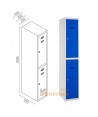 Taquillas metálica de dos puertas de 50 x 180 cm cada módulo