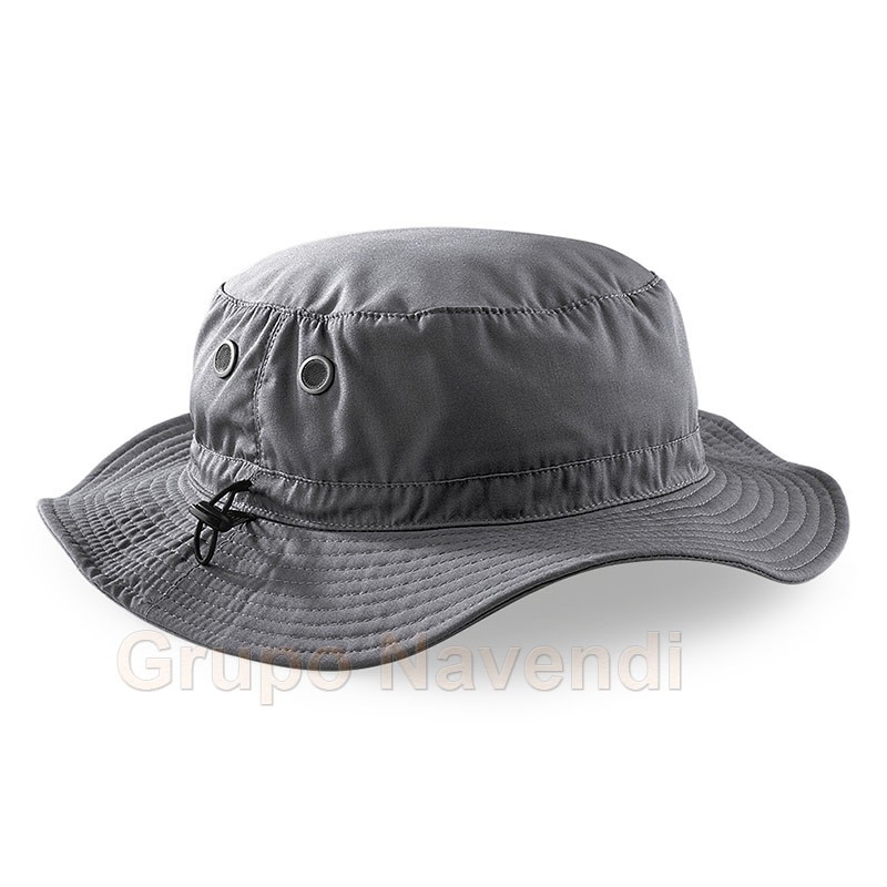 Gorro de ala ancha con protección rayos UPF50+ color gris