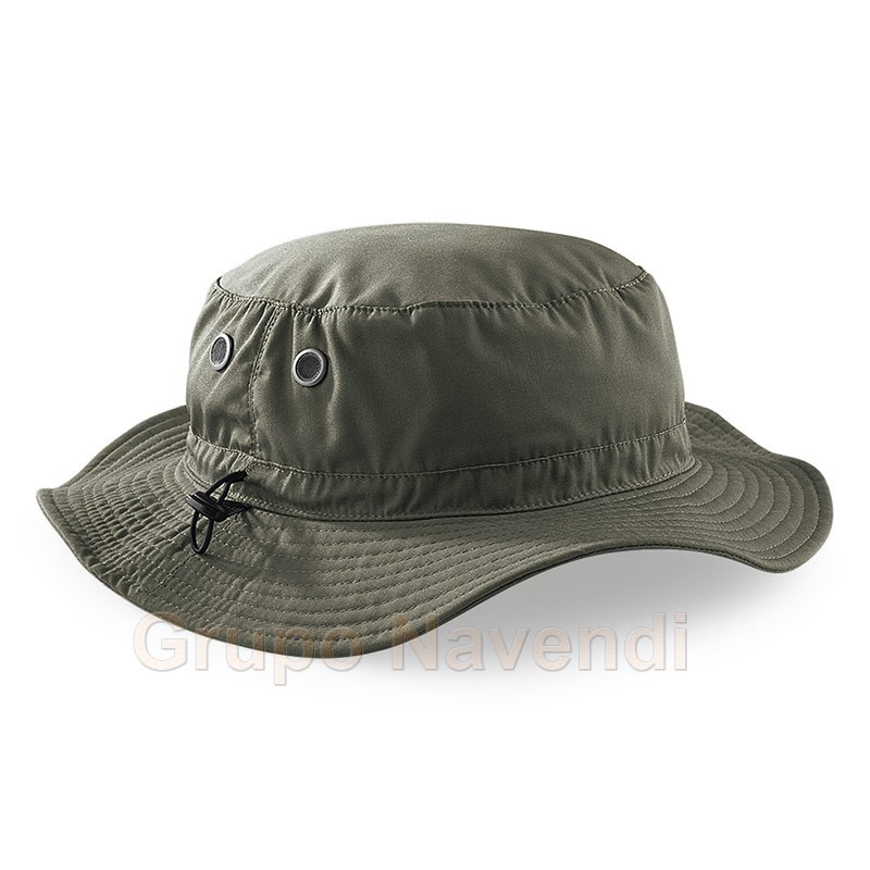 Gorro de ala ancha con protección rayos UPF50+ color verde oliva