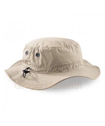 Gorro de ala ancha con protección rayos UPF50+ color beige