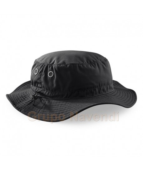 Gorro de ala ancha con protección rayos UPF50+ color negro