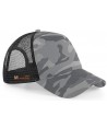 Gorra de rejilla y camuflaje con cierre por corchetes para adulto