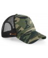 Gorra de rejilla y camuflaje con cierre por corchetes para adulto