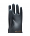 Guantes largos de látex negro de 44 y 60 cm para productos químicos