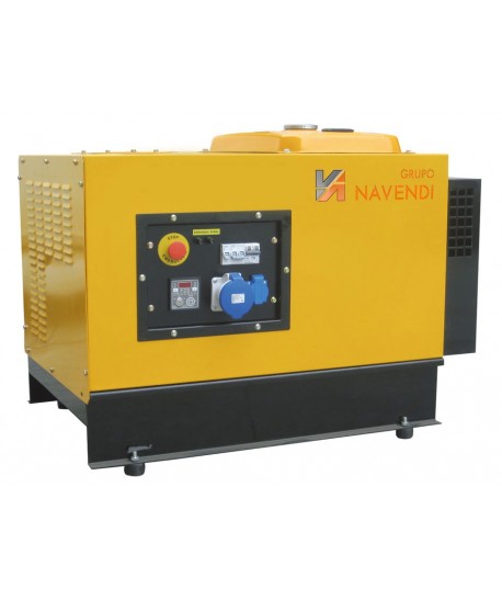 Grupo electrógeno trifásico insonorizado a gasolina a 400/230V / 8KVA/6.400W